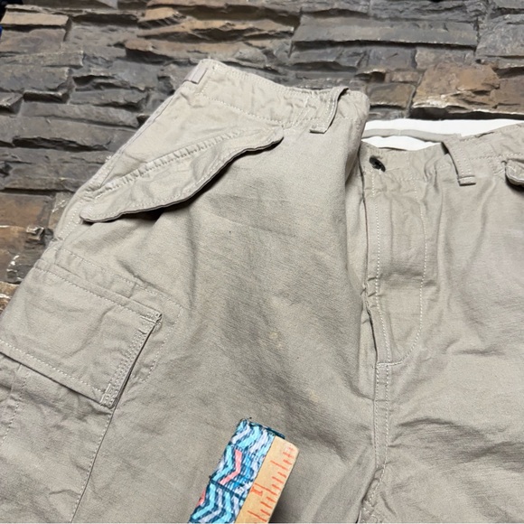 Polo Ralph Lauren Surplus Utility Slim Fit Canvas Cargo Pants Mens 34x32 Beige - Picture 4 of 11